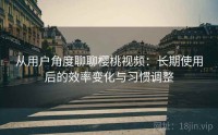 从用户角度聊聊樱桃视频：长期使用后的效率变化与习惯调整
