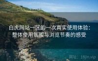 白虎网站一区的一次真实使用体验:整体使用氛围与浏览节奏的感受