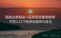 围绕白虎网站一区的实际使用感想：不同入口下的体验差异与变化