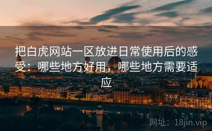 把白虎网站一区放进日常使用后的感受:哪些地方好用,哪些地方需要适应 把白虎网站一区放进日常使用后的感受:哪些地方好用,哪些地方需要适应