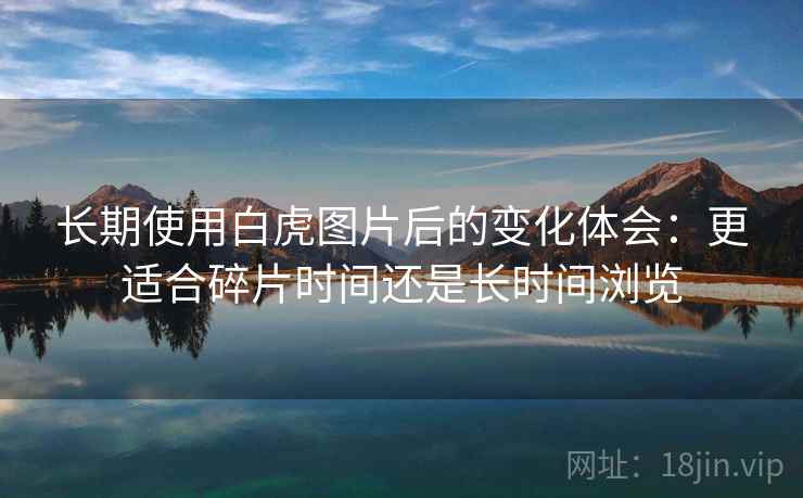 长期使用白虎图片后的变化体会:更适合碎片时间还是长时间浏览 长期使用白虎图片后的变化体会:更适合碎片时间还是长时间浏览
