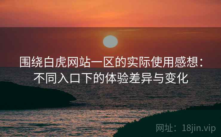 围绕白虎网站一区的实际使用感想:不同入口下的体验差异与变化 围绕白虎网站一区的实际使用感想:不同入口下的体验差异与变化