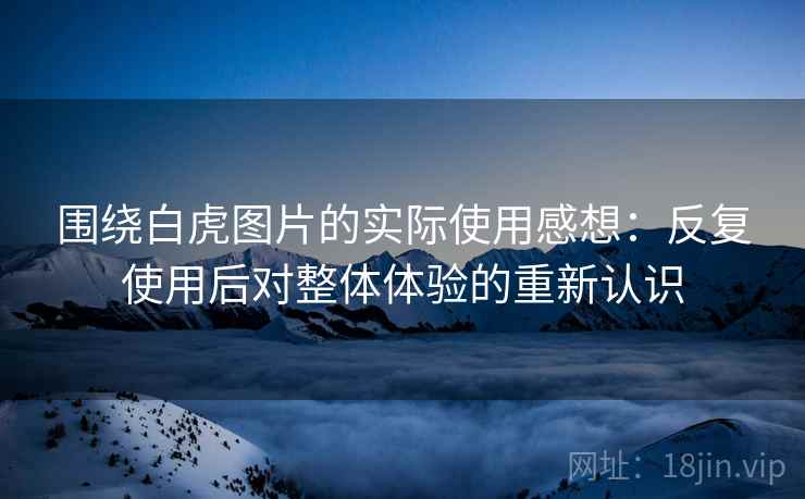 围绕白虎图片的实际使用感想：反复使用后对整体体验的重新认识
